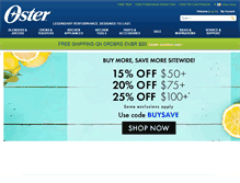 Tablet Screenshot of oster.com